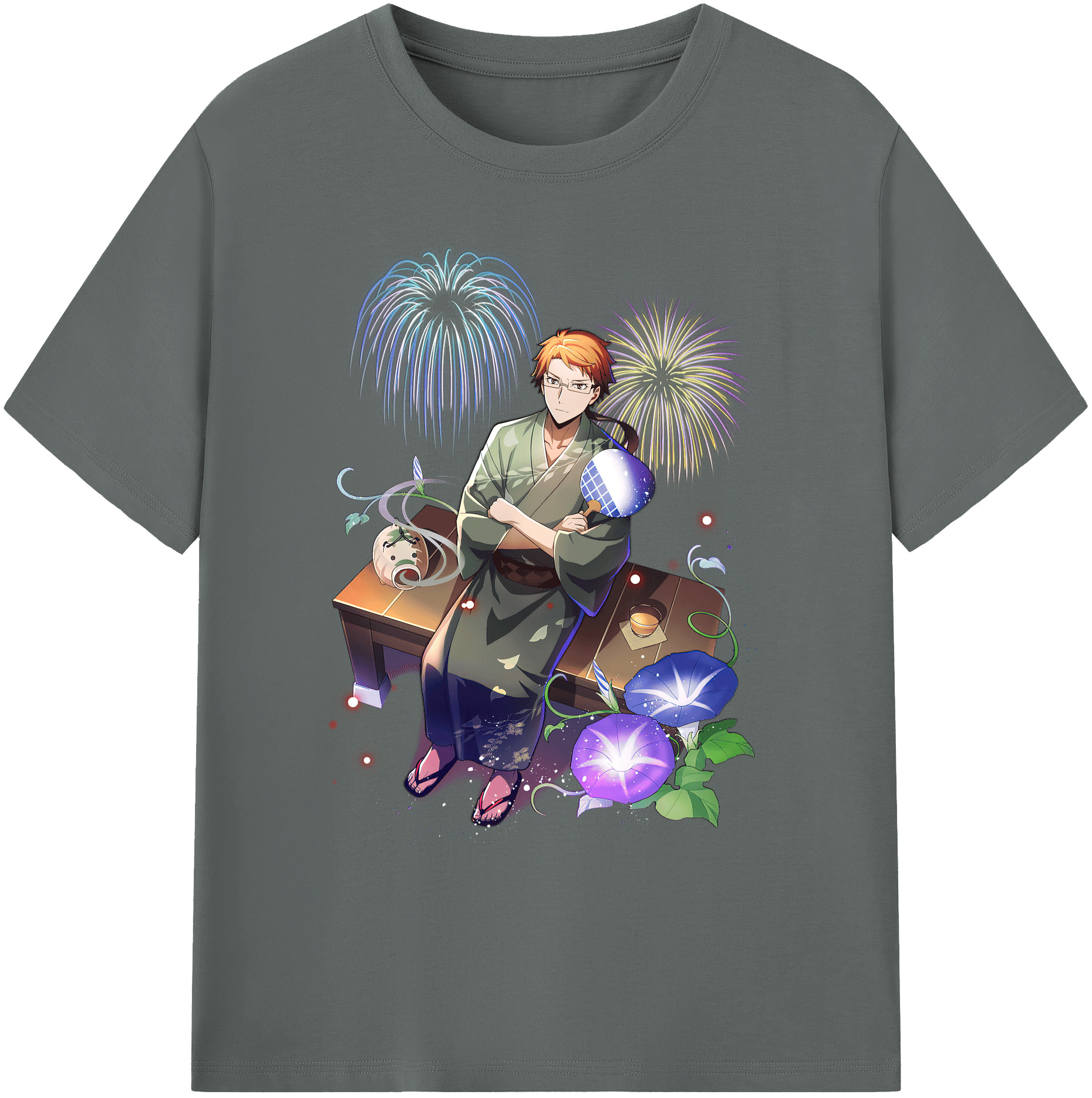 （画像用） 文豪ストレイドッグス Bungo Stray Dogs 綿100％ メンズ半袖Tシャツ｜肌触りやわらか＆通気性